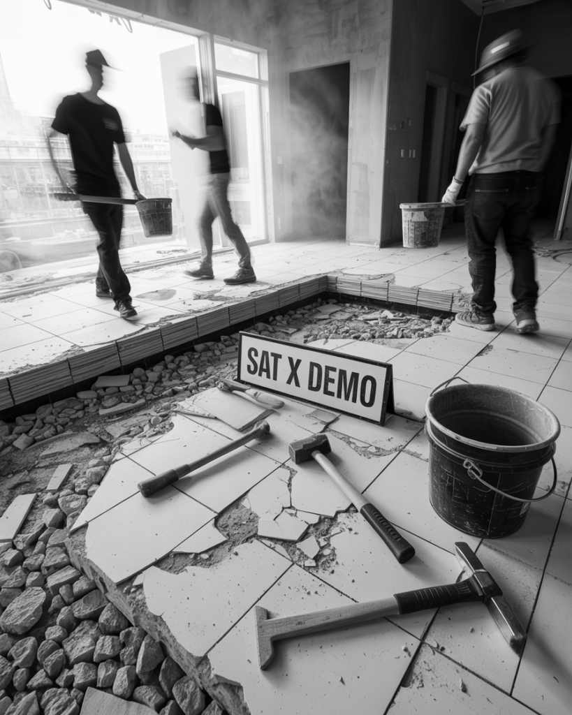 Floor Removal and Ceramic Demolition