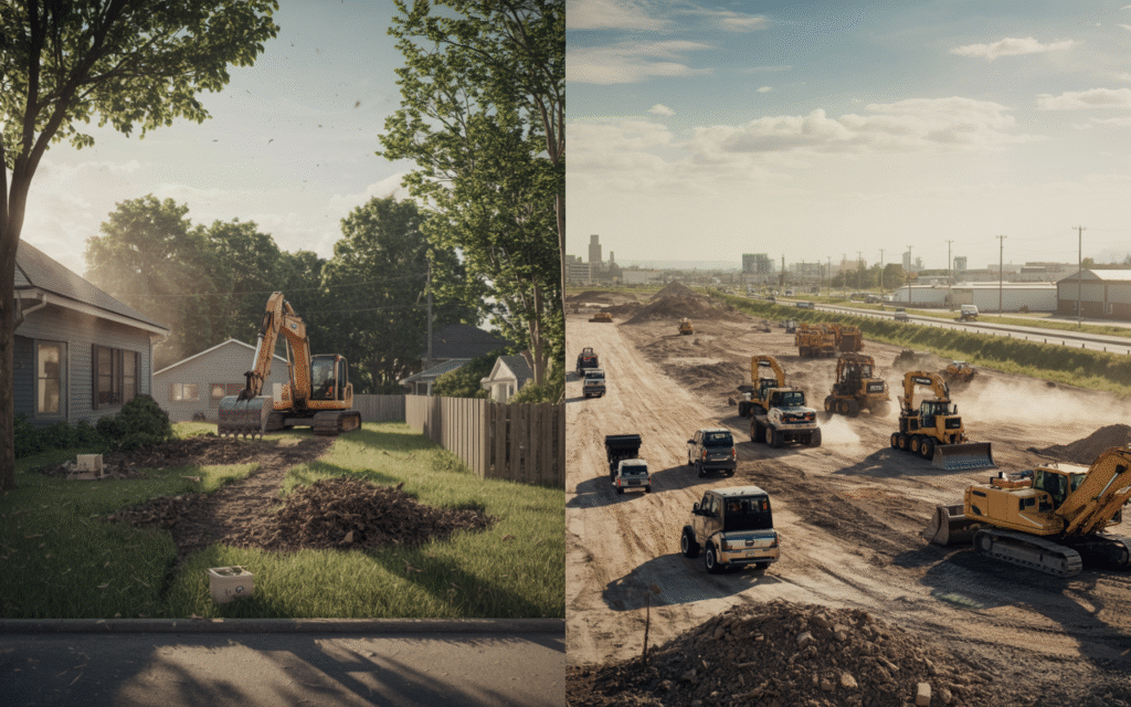 Residential vs. Commercial Land Clearing: Key Differences Explained