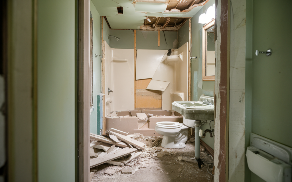 Bathroom Demolition San Antonio Working Going On SAT X DEMO