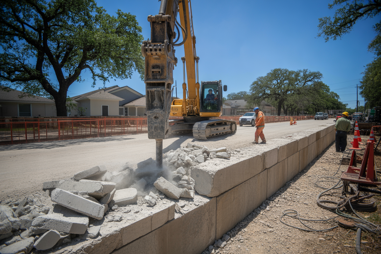 Professional Retaining Wall Demolition Safety