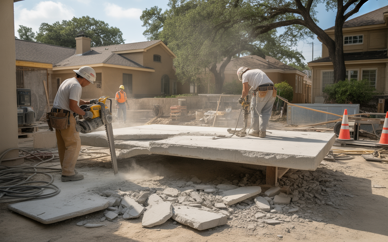 Construction Equipment for Slab Removal