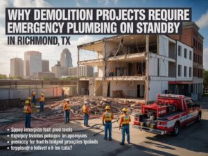 Why Demolition Projects Require Emergency Plumbing on Standby in Richmond TX Demolition and renovation projects are exciting. You're transforming your Richmond home, updating outdated spaces, or completely reimagining your property. But beneath the surface of those walls you're tearing down lies a network of plumbing that's been in place for years, sometimes decades. One wrong swing of a sledgehammer, one miscalculated cut, or one unexpected discovery can turn your renovation dream into a plumbing nightmare. Water gushing from broken pipes. Sewage backups. Flooding that damages floors, walls, and belongings. These aren't rare occurrences during demolition work. They're predictable risks that smart contractors and homeowners plan for before the first wall comes down. After responding to countless emergency calls from Richmond homeowners mid-renovation, I can tell you that having professional plumbing support on standby isn't optional for demolition projects. It's essential protection that prevents minor incidents from becoming catastrophic disasters. Let me walk you through why demolition work and plumbing emergencies go hand in hand, and how to protect your Richmond property during construction. The Hidden Plumbing Risks in Every Demolition Project When you look at a wall scheduled for demolition, you see drywall, studs, and maybe some old insulation. What you don't see is the plumbing running behind it. Supply lines bringing fresh water. Drain lines carrying wastewater. Vent stacks managing sewer gases. All hidden from view until demolition exposes them. Outdated Plumbing Maps and Missing Documentation Many Richmond homes, especially in established neighborhoods like Pecan Grove and older sections near downtown, have plumbing configurations that don't match original blueprints. Previous owners made changes. Handymen rerouted pipes. Updates happened without proper documentation. Demolition crews can't avoid what they don't know exists. That supply line that was supposed to be three feet to the left? It's actually right where the sledgehammer just struck. That drain pipe marked on 30 year old plans? It was moved during a kitchen remodel in 2005, and nobody updated the drawings. These surprises happen constantly during demo work. Without immediate access to emergency plumbing Richmond TX services, a simple mistake turns into hours of water damage while you scramble to find help. Aged and Fragile Pipe Materials Richmond's older homes often contain plumbing materials that were standard decades ago but are fragile by today's standards. Galvanized steel pipes corrode from the inside out. Cast iron drain lines become brittle with age. Even copper pipes can develop weak spots after years of use. Demolition creates vibrations and impacts throughout your home's structure. Walls coming down, floors being torn up, heavy equipment moving through spaces, all of this can stress old plumbing to the breaking point. A pipe that's been holding steady for 40 years might finally give out when demolition shakes the house. It's not anyone's fault. It's just the reality of working with aged infrastructure during construction projects. Accidental Strikes and Cuts Even with careful planning and experienced crews, accidents happen. Saw blades cut deeper than intended. Pry bars slip. Heavy materials fall in unexpected directions. When any of these accidents involve plumbing, the results are immediate and potentially devastating. A cut water supply line can release gallons of water per minute. In the time it takes to locate the main shutoff valve, hundreds of gallons can flood your property. Cutting into a drain line releases sewage and creates health hazards that require professional remediation. Construction sites move fast. Demolition crews work efficiently, removing materials quickly. That speed is great for keeping projects on schedule, but it also means plumbing accidents escalate rapidly without immediate professional response. Real Demolition Disasters We've Responded To Let me share some actual emergency calls we've handled at Temper Mechanical Air & Heat LLC during Richmond demolition projects. These aren't worst case scenarios. They're typical examples of what happens when plumbing emergencies strike during construction. The Kitchen Remodel Water Disaster A homeowner in Sugar Land decided to update their 1980s kitchen. The demolition crew was removing the old sink and countertops when they accidentally damaged the main water supply line running through the wall. Water immediately began flooding the kitchen. The homeowner tried shutting off the under-sink valves, but those only controlled the fixture lines, not the damaged main supply. By the time they located and closed the whole house shutoff, water had spread throughout the kitchen, into the adjacent dining room, and started seeping into the basement. Our emergency response team arrived within 45 minutes, assessed the damage, and implemented temporary solutions while we scheduled proper repairs. But the water damage to flooring, drywall, and cabinetry that had already been purchased for the remodel added thousands to the project cost. If emergency plumbing services had been on standby before demolition started, we could have responded within minutes instead of hours, dramatically reducing water damage. The Bathroom Renovation Sewage Backup A Richmond family was renovating their master bathroom. During demolition of the old shower, the crew accidentally broke a drain line hidden in the wall. Nobody noticed immediately because the damage wasn't obvious. Two days later, when other bathrooms in the house were being used, sewage began backing up through the broken pipe into the wall cavity behind the demolished shower area. The smell alerted the homeowners that something was seriously wrong. The contaminated wall cavity required complete remediation. Insulation needed removal and replacement. Framing had to be treated for bacteria. The project timeline extended by two weeks, and costs ballooned because of the sewage contamination. Professional plumbing inspection before and during demolition would have identified the damaged line immediately, preventing the sewage backup entirely. The Whole House Renovation Surprise A contractor was managing a complete renovation of an older Richmond home. Demolition was progressing smoothly until they removed a section of flooring and discovered a slow leak that had apparently been happening for months, possibly years. The leak had rotted floor joists, created mold growth in the subfloor, and compromised the structural integrity of that section of the house. What started as cosmetic renovation suddenly required structural repairs, mold remediation, and extensive plumbing replacement. The homeowner had no idea the leak existed. It was completely hidden until demolition exposed it. Having plumbing professionals involved from the start would have allowed for comprehensive inspection that caught the leak before demolition began. How Professional Contractors Prevent Plumbing Disasters Experienced contractors who regularly handle Richmond demolition and renovation projects know that plumbing protection isn't an afterthought. It's part of the pre-construction planning process. Pre-Demolition Plumbing Inspection Before any walls come down, professional plumbing inspection identifies exactly where supply lines, drain lines, and vent stacks run throughout the areas being demolished. This involves reviewing available plans, but more importantly, it involves physical inspection and sometimes camera investigation. Modern pipe cameras can travel through drain lines showing exactly where pipes run, what condition they're in, and whether there are existing problems that demolition might exacerbate. Knowing precisely where plumbing exists allows demolition crews to work carefully around critical lines and prepare contingency plans for areas where accidental damage is most likely. Strategic Shutoff Points Part of plumbing preparation involves identifying and testing shutoff valves throughout the house. Which valve controls water to the kitchen? Is there a shutoff for the bathroom cluster? Does the main shutoff actually work, or has it seized from years of disuse? Before demolition starts, these valves get tested and, if necessary, replaced. When accidents happen, crews know exactly which valve to close to stop water flow immediately without shutting down the entire house. Protective Measures for Existing Plumbing In some cases, plumbing that's staying in place needs physical protection during demolition. Supply lines might get temporarily capped and drained. Drain lines might get covered with protective barriers. Exposed pipes in demolition areas get marked clearly so crews can work around them. These protective measures seem like extra steps, but they prevent the majority of accidental damage that would otherwise occur during aggressive demolition work. On-Site Emergency Response Plan Professional projects establish clear emergency protocols before demolition begins. Everyone on site knows where shutoff valves are located. They know who to call if plumbing damage occurs. They have 24/7 plumber near me contact information readily available, not something they need to search for while water floods the property. At Temper Mechanical Air & Heat LLC, we work with contractors and homeowners to establish these response plans. When we're on standby for a demolition project, our team knows the property layout, understands the scope of work, and can respond immediately if issues arise. Why Richmond Demolition Projects Face Unique Challenges Richmond's housing stock and climate create specific plumbing vulnerabilities during demolition that other areas might not face. Age and Construction Style of Richmond Homes Many Richmond homes were built between the 1970s and 1990s. That means plumbing systems are 30 to 50 years old, approaching or exceeding their expected lifespan. Demolition work on these homes almost always reveals plumbing that needs updating even if it wasn't part of the original project scope. Construction methods from those decades also mean plumbing often runs in ways that modern codes wouldn't allow. Drain lines with insufficient slope. Venting that doesn't meet current standards. Supply lines that cross through areas where they're vulnerable to damage. Demolition exposes these issues, and responsible contractors address them rather than covering them back up. But that requires having plumbing expertise available during the demolition phase, not waiting until problems surface mid-project. Texas Climate Impact on Plumbing Richmond's heat and humidity affect plumbing materials over time. Plastic components become brittle. Rubber seals dry out and crack. Corrosion accelerates in our humid environment. These aging effects mean pipes that look fine on the outside might be fragile internally. The stress of demolition can be the final push that causes failure. Additionally, many Richmond homes have experienced freeze events over the years. Even if pipes didn't burst during those freezes, they may have developed micro-cracks that remained stable until demolition vibrations worsened them. What Homeowners Should Demand from Contractors If you're planning demolition or renovation work on your Richmond property, here's what you should expect from professional contractors regarding plumbing protection: Comprehensive Pre-Demo Inspection Insist on plumbing inspection before demolition begins. This should include visual inspection, testing of shutoffs, and camera investigation of drain lines in demolition areas when appropriate. Clear Emergency Contact Protocol Know who the contractor calls if plumbing damage occurs. If they don't have established relationships with emergency plumbing services, that's a red flag about their experience level. Documented Plumbing Locations Contractors should document where plumbing runs in areas being demolished. This might involve marking walls, taking photos, or creating simple diagrams that guide demolition crews. Standby Service Agreement For major demolition projects, establish a standby agreement with a plumbing company like Temper Mechanical. This ensures immediate response if problems occur, rather than scrambling to find help during an emergency. Insurance and Liability Coverage Verify that contractors carry adequate insurance covering plumbing damage during demolition. This protects you financially if accidents occur. The Cost of Prevention vs. Emergency Response Homeowners often hesitate about the cost of having plumbing professionals involved throughout demolition projects. Let me put those costs in perspective. Pre-demolition plumbing inspection typically costs a few hundred dollars. Standby service agreements for the duration of a project might add another few hundred. These upfront investments feel like added expense on already costly renovation budgets. But consider the alternative. Emergency water damage from a broken supply line can easily cost $5,000 to $15,000 in remediation, repairs, and material replacement. Sewage backup contamination can double or triple those numbers. Project delays add thousands more in extended contractor costs and temporary housing if your home becomes unlivable. The relatively small investment in professional plumbing support throughout demolition prevents exponentially larger costs when things go wrong. Partner with Richmond's Trusted Plumbing Experts At Temper Mechanical Air & Heat LLC, we've supported countless demolition and renovation projects throughout Richmond, Sugar Land, Rosenberg, and Fort Bend County. We understand the plumbing challenges these projects create, and we provide the proactive support that prevents emergencies rather than just responding to them. Our services for demolition projects include comprehensive pre-demo plumbing inspection, standby emergency response during active demolition, immediate repair of accidental damage, and guidance on plumbing upgrades revealed during demo work. Whether you're a contractor managing a major renovation or a homeowner tackling a DIY project, having professional urgent plumbing services Richmond on your side protects your investment and keeps your project on track. Don't wait until water is flooding your property to find plumbing help. Contact Temper Mechanical Air & Heat LLC before your demolition project begins. We'll assess your plumbing, establish emergency protocols, and provide the expert support that turns potential disasters into smoothly managed situations. Call (346) 485-8142 today to discuss your demolition project and establish plumbing protection that gives you confidence throughout the renovation process. Your demolition project deserves professional plumbing support from start to finish. Let Temper Mechanical be your partner in protecting your Richmond home.